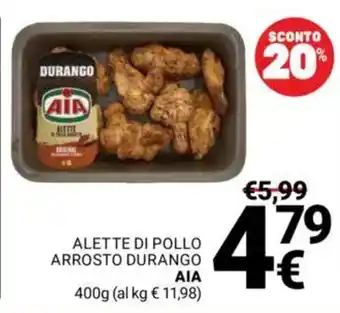 Supermercati Gulliver Alette di pollo arrosto durango AIA offerta