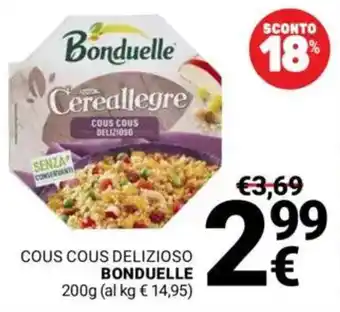 Supermercati Gulliver Cous cous delizioso BONDUELLE offerta