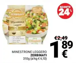 Supermercati Gulliver Minestrone leggero ZERBINATI offerta