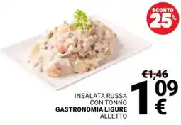 Supermercati Gulliver Insalata russa con tonno GASTRONOMIA LIGURE offerta