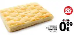 Supermercati Gulliver Focaccia piemontese FRANCONE offerta