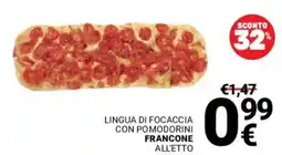 Supermercati Gulliver Lingua di focaccia con pomodorini FRANCONE offerta