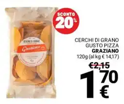 Supermercati Gulliver Cerchi di grano gusto pizza GRAZIANO offerta