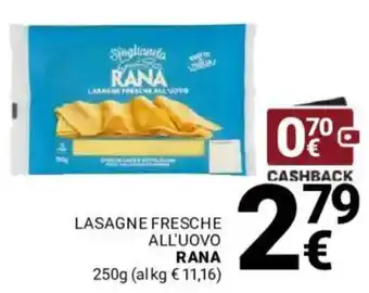 Supermercati Gulliver Lasagne fresche all'uovo RANA offerta