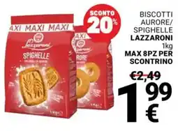 Supermercati Gulliver Biscotti aurore/ spighelle LAZZARONI offerta