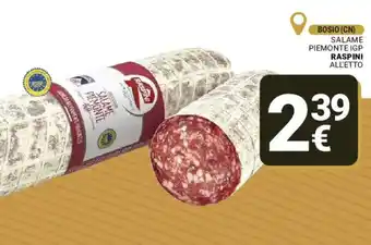Supermercati Gulliver Salame piemonte igp RASPINI offerta