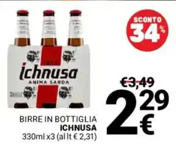 Supermercati Gulliver Birre in bottiglia ICHNUSA offerta