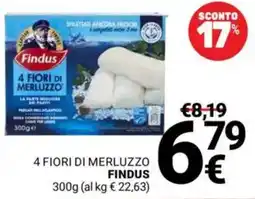 Supermercati Gulliver 4 fiori di merluzzo FINDUS offerta