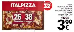 Supermercati Gulliver Pizza rettangolare salamino e provolone 26x38 ITALPIZZA offerta