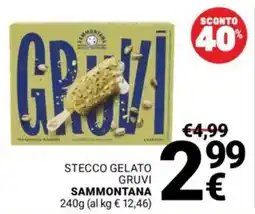 Supermercati Gulliver Stecco gelato gruvi SAMMONTANA offerta