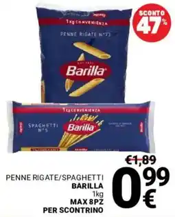 Supermercati Gulliver Penne rigate/spaghetti BARILLA offerta