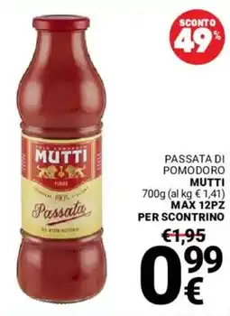 Supermercati Gulliver Passata di pomodoro MUTTI offerta