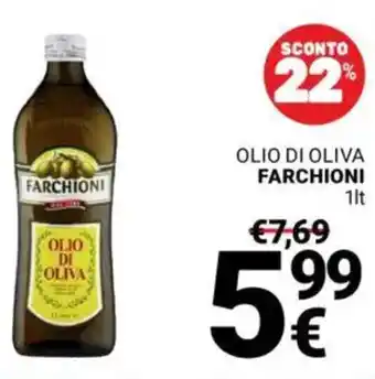 Supermercati Gulliver Olio di oliva FARCHIONI offerta