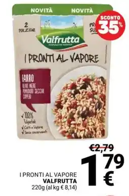 Supermercati Gulliver I pronti al vapore VALFRUTTA offerta