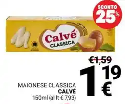 Supermercati Gulliver Maionese classica CALVÉ offerta