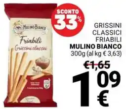 Supermercati Gulliver Grissini classici friabili MULINO BIANCO offerta