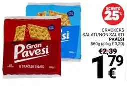 Supermercati Gulliver Crackers salati/non salati PAVESI offerta