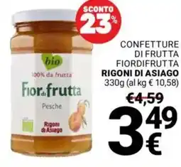 Supermercati Gulliver Confetture di frutta fiordifrutta RIGONI DI ASIAGO offerta
