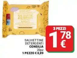Supermercati Gulliver Salviettine detergenti CONSILIA offerta