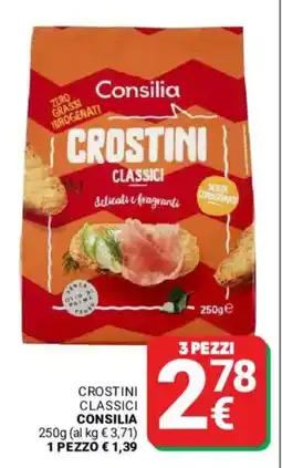 Supermercati Gulliver Crostini classici CONSILIA offerta