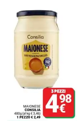 Supermercati Gulliver Maionese CONSILIA offerta