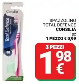 Supermercati Gulliver Spazzolino total defence CONSILIA offerta