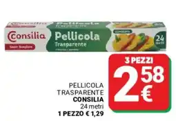 Supermercati Gulliver Pellicola trasparente CONSILIA offerta