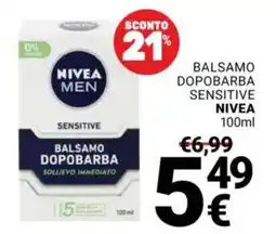 Supermercati Gulliver Balsamo dopobarba sensitive NIVEA offerta