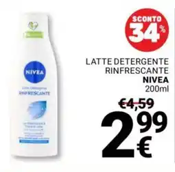 Supermercati Gulliver Latte detergente rinfrescante NIVEA offerta