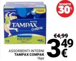 Supermercati Gulliver Assorbenti interni TAMPAX COMPAK offerta