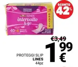 Supermercati Gulliver Proteggi slip LINES 44pz offerta