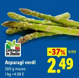 Lidl Asparagi verdi offerta