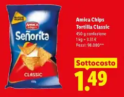 Lidl Amica Chips Tortilla Classic offerta