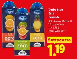 Lidl Derby Blue Zero Bevande offerta