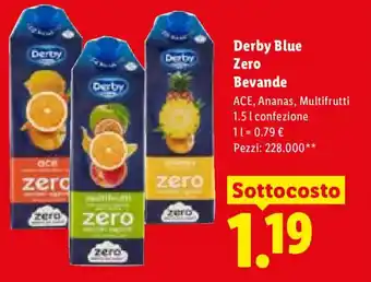 Lidl Derby Blue Zero Bevande offerta