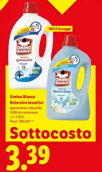 Lidl Omino Bianco Detersivo lavatrice offerta