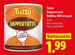Lidl Tutto Dappertutto Bobina 400 strappi offerta