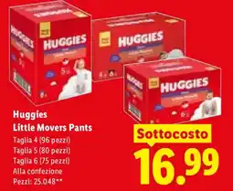 Lidl Huggies Little Movers Pants Taglia offerta