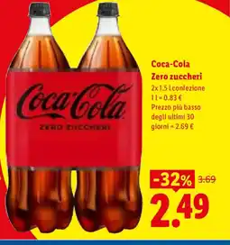 Lidl Coca-Cola Zero zuccheri offerta