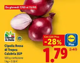 Lidl Cipolla Rossa di Tropea Calabria IGP offerta