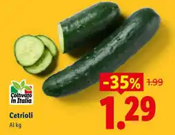 Lidl Cetrioli offerta