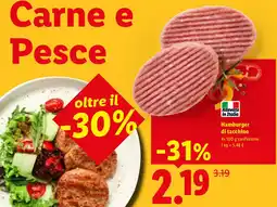 Lidl Hamburger di tacchino offerta