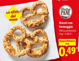 Lidl Nostro pane Brezel con formaggio offerta