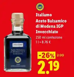Lidl Italiamo Aceto Balsamico di Modena IGP Invecchiato offerta