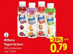 Lidl Milbona Yogurt da bere offerta