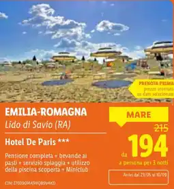 Lidl Hotel De Paris offerta