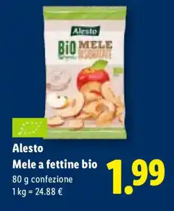 Lidl Alesto Mele a fettine bio offerta