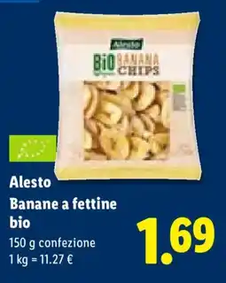 Lidl Alesto Banane a fettine bio offerta