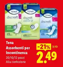 Lidl Tena Assorbenti per incontinenza offerta