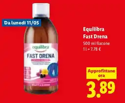 Lidl Equilibra Fast Drena offerta